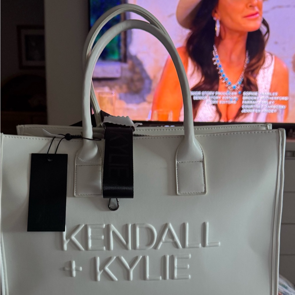 Kendall & Kylie Elegant White Tote